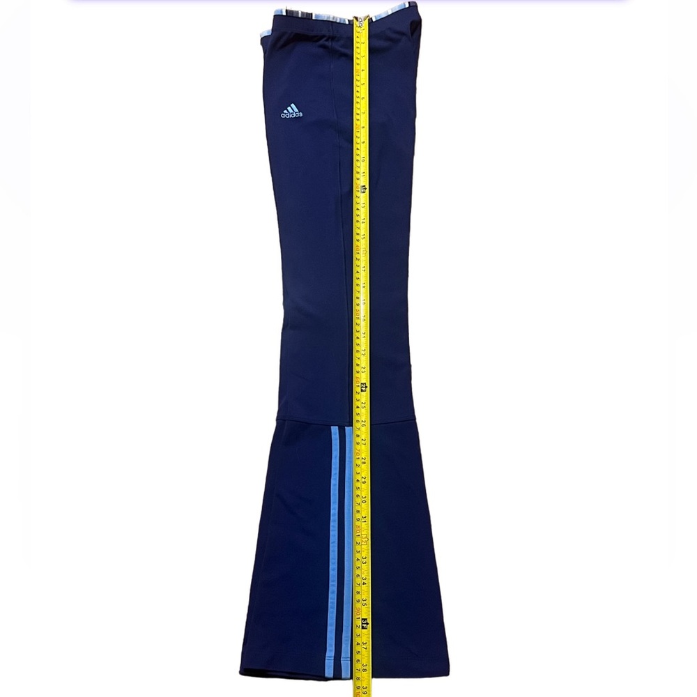 Adidas Y2K flared wide leg legging blue pant size small - Picture 8 of 9